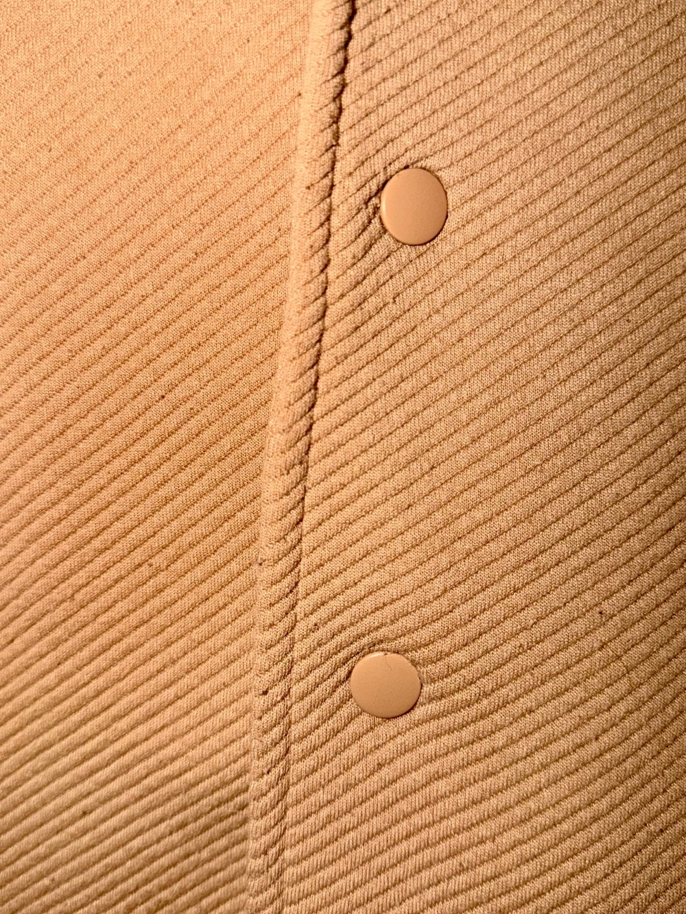 Tan Ribbed Button-Front Cardigan - Picture 4 of 9